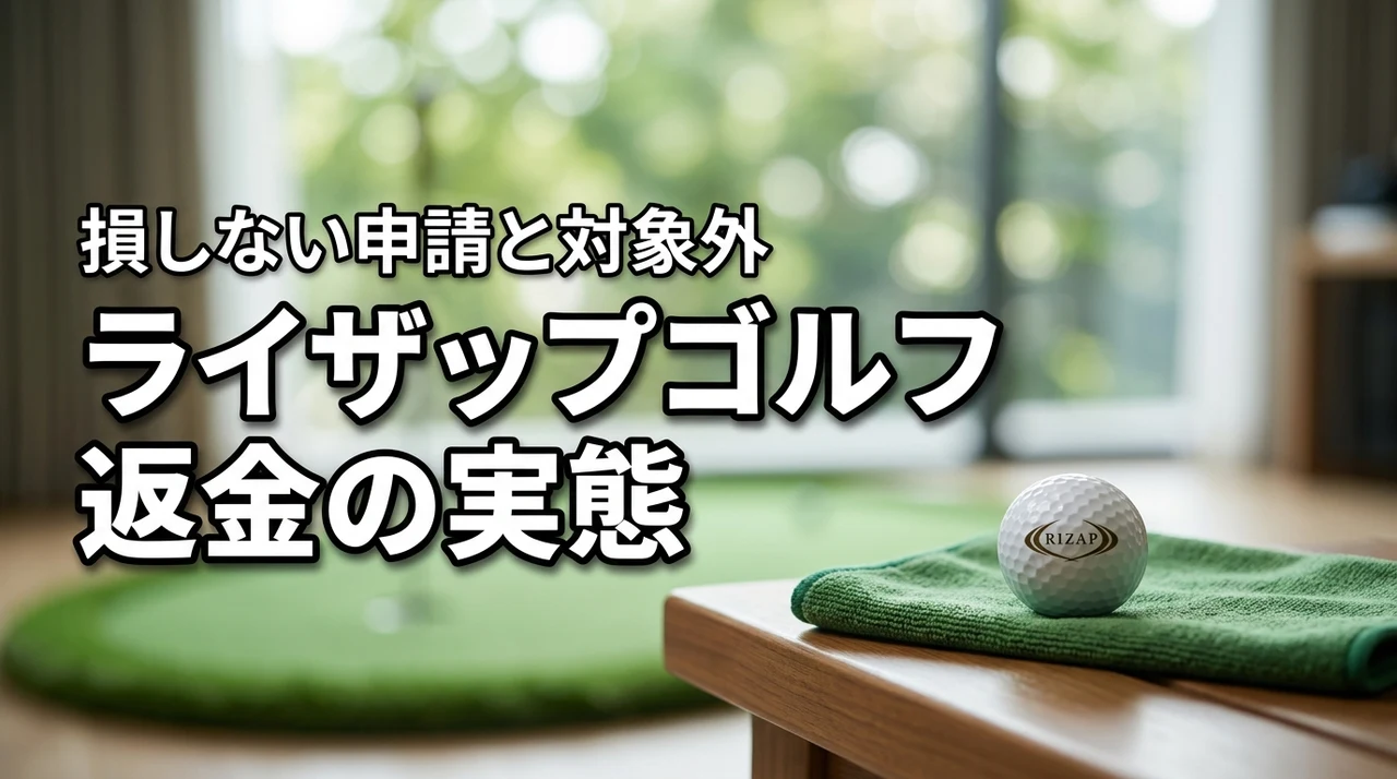 ライザップ ゴルフで返金は本当に可能？損をしない申請方法と対象外のケースを調査