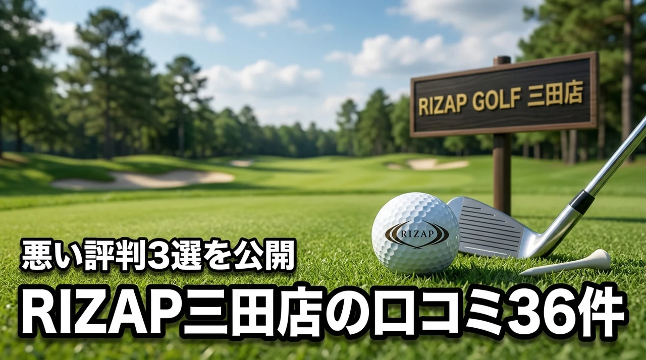 ライザップゴルフ三田店の36件のレビューを分析！悪い口コミ3選と良い評判を公開