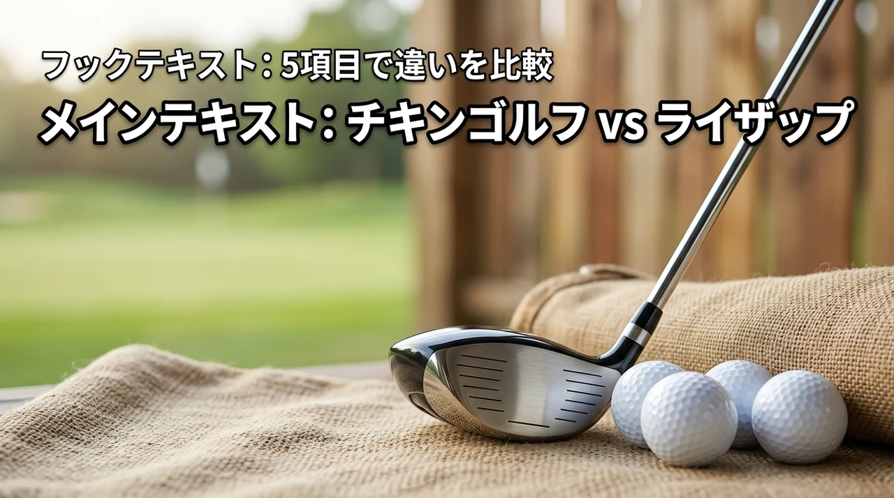 チキンゴルフとライザップゴルフを5つの項目で比較！どっちに入会すべき？